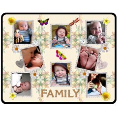 Family Medium Fleece Blanket - 60  x 50  Fleece Blanket (Medium)