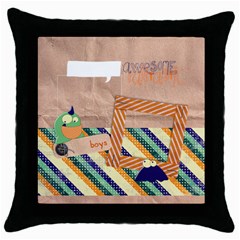 Bedtime monsters/Boys- pillow (1side) (5 styles) - Throw Pillow Case (Black) Bedtime monsters/Boys- pillow (1side) (5 styles) - Throw Pillow Case (Black)