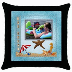 The Beach Throw Pillow (5 styles) - Throw Pillow Case (Black) The Beach Throw Pillow (5 styles) - Throw Pillow Case (Black)
