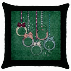 Christmas ornaments/grandkids- pillow 1 side (5 styles) - Throw Pillow Case (Black) Christmas ornaments/grandkids- pillow 1 side (5 styles) - Throw Pillow Case (Black)
