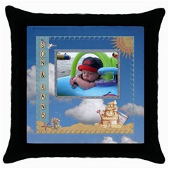 Sun and Sand Throw Pillow (5 styles) - Throw Pillow Case (Black) Sun and Sand Throw Pillow (5 styles) - Throw Pillow Case (Black)