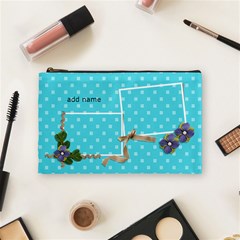 Cosmetic Bag (Medium)- Ribbon and Flowers