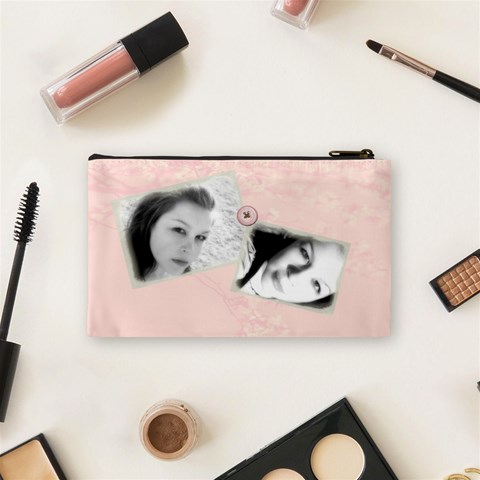 Cherry Blossom Makeup Bag By Rubyjanedesigns Back