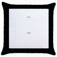 Adore Throw Pillow (5 styles) - Throw Pillow Case (Black)
