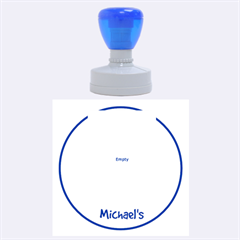 Boy -rubber Stamp Round (l)