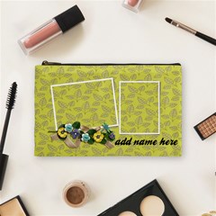 Cosmetic Bag (Medium)- Flowers and Ribbon