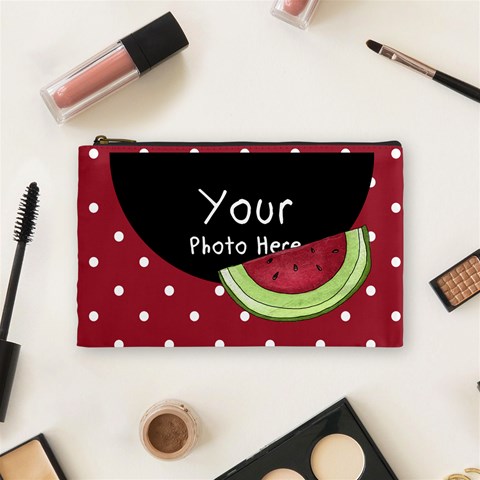 Watermelon Cosmetic Bag Medium By Lillyskite Front