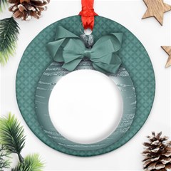 Christmas ornament/blue holiday-Ornament (Round, 1 side) - Ornament (Round) Christmas ornament/blue holiday-Ornament (Round, 1 side) - Ornament (Round)