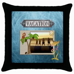 Vacation Throw Pillow (5 styles) - Throw Pillow Case (Black) Vacation Throw Pillow (5 styles) - Throw Pillow Case (Black)