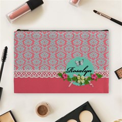 Cosmetic Bag (Large)- Lace and Flowers Cosmetic Bag (Large)- Lace and Flowers