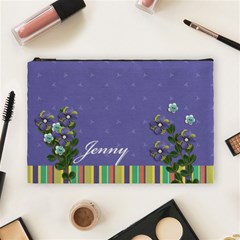Cosmetic Bag (Large) - Purple & Stripes Cosmetic Bag (Large) - Purple & Stripes