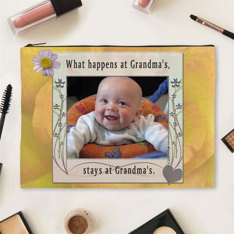 Grandmas Xl Cosmetic Bag By Lil Front