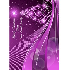 Pink Christmas Wishes 5x7 Card - Greeting Card 5 x 7 Pink Christmas Wishes 5x7 Card - Greeting Card 5 x 7