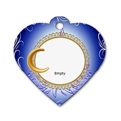 christmas heart - Dog Tag Heart (One Side)