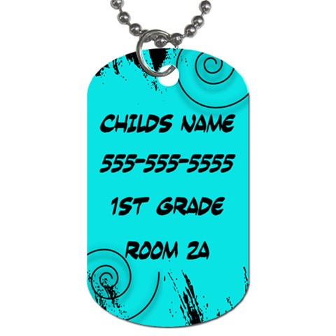 Backpack School Tag By Amanda Bunn Back