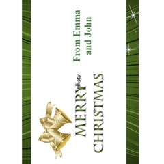 Green Merry Christmas 5x7 card - Greeting Card 5 x 7 Green Merry Christmas 5x7 card - Greeting Card 5 x 7