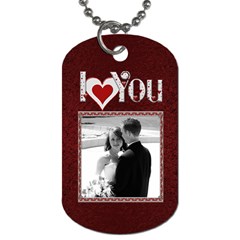 I Love You 4Ever 2-Sided Dog tag - Dog Tag (Two Sides) I Love You 4Ever 2-Sided Dog tag - Dog Tag (Two Sides)
