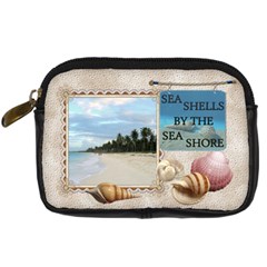 Sea Shells Digital Leather Camera Case - Digital Camera Leather Case Sea Shells Digital Leather Camera Case - Digital Camera Leather Case