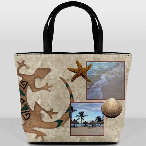 Tropical Travel Bucket Bag By Lil Front