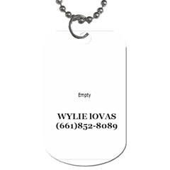 WYLIE 2011 - Dog Tag (Two Sides)