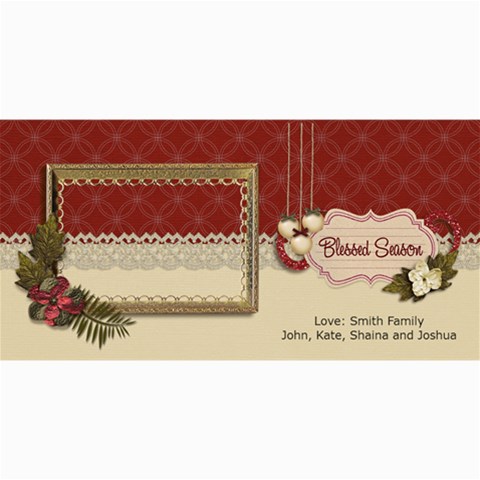 4x8 Photo Card: Blessed Season By Jennyl 8 x4  Photo Card - 9