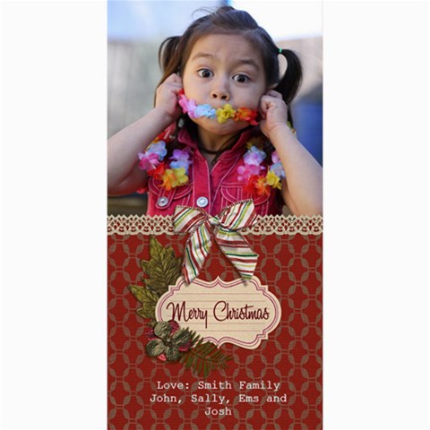 4x8 Photocard: (v) Merry Christmas2 By Jennyl 8 x4  Photo Card - 4