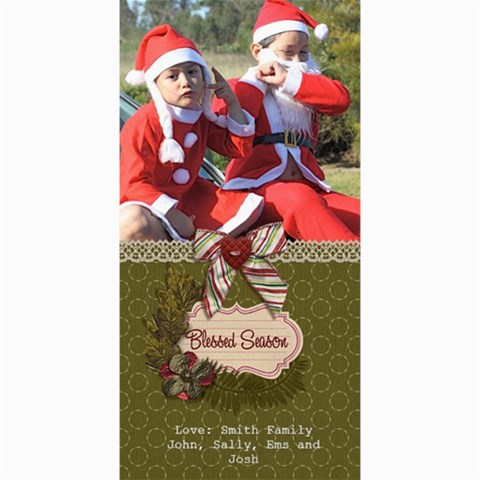 4x8 Photocard: (v) Blessed Season By Jennyl 8 x4  Photo Card - 4