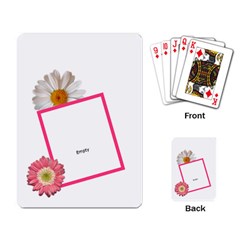 Pink Floral Playing Cards - Playing Cards Single Design (Rectangle)