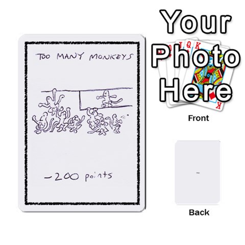 1000 Blank White Cards By Jack Reda Front - Spade3