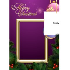 Merry Christmas in Purple 5x7 Card - Greeting Card 5 x 7 Merry Christmas in Purple 5x7 Card - Greeting Card 5 x 7