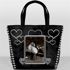 Black & Diamond Bucket Bag