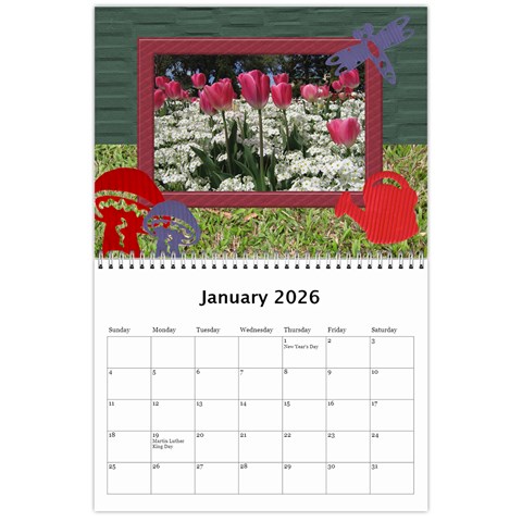 My Garden 2026 (any Year) Calendar By Deborah Jan 2026