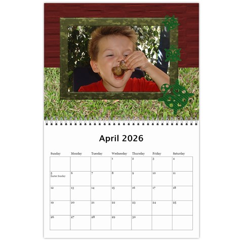 My Garden 2026 (any Year) Calendar By Deborah Apr 2026