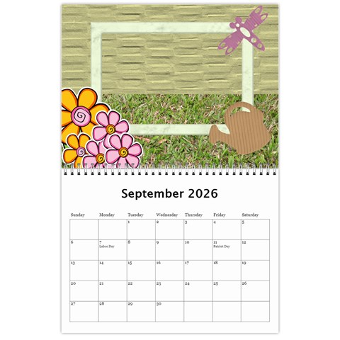 My Garden 2026 (any Year) Calendar By Deborah Sep 2026