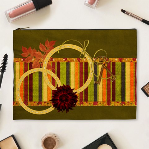 Autumn s Glory Xl Cosmetic Bag 1 By Lisa Minor Front