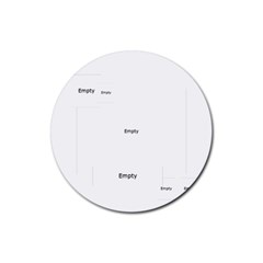 flower cat - Rubber Coaster (Round) flower cat - Rubber Coaster (Round)