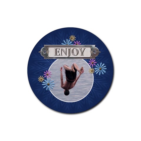 Enjoy Drink Coaster By Lil Front