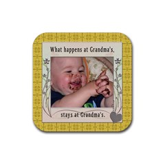 Grandma s Square Rubber Coaster - Rubber Coaster (Square) Grandma s Square Rubber Coaster - Rubber Coaster (Square)