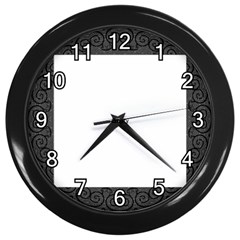 Black Swirl Wall Clock