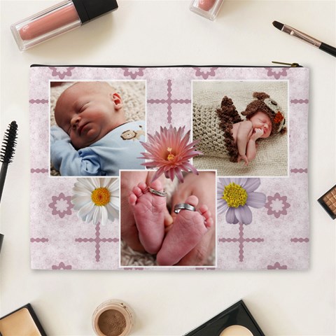 Just Pretty Xl Cosmetic Bag By Lil Back