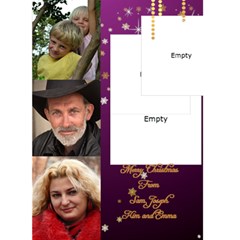 Green and Purple Bauble 5x7 Christmas Card - Greeting Card 5 x 7 Green and Purple Bauble 5x7 Christmas Card - Greeting Card 5 x 7