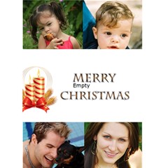 Four Photo Merry Christmas Card (5x7) - Greeting Card 5 x 7 Four Photo Merry Christmas Card (5x7) - Greeting Card 5 x 7