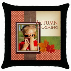autumn is coming (5 styles) - Throw Pillow Case (Black) autumn is coming (5 styles) - Throw Pillow Case (Black)