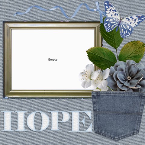 Hope By Marilyn Holtien 8 x8  Scrapbook Page - 1
