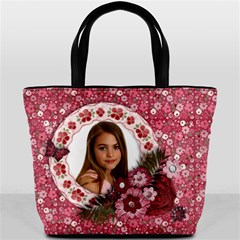 Pink Floral- Bucket Bag