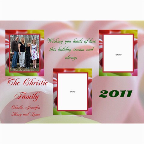 Christie Family Christmas By Patricia W 7 x5  Photo Card - 2