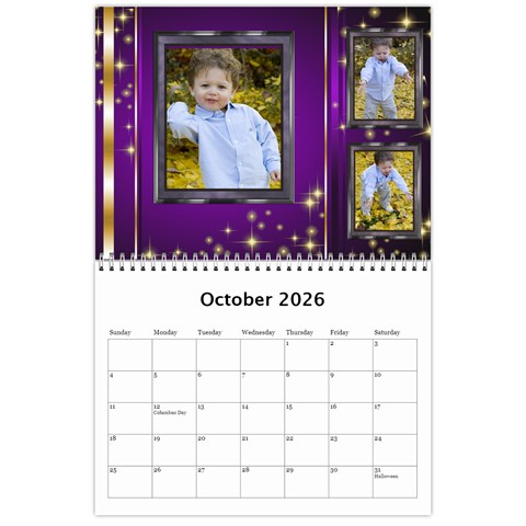 Celebration Calendar 2026 (any Year) By Deborah Oct 2026