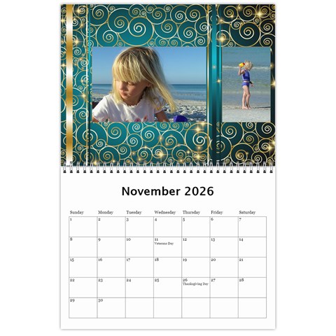 Celebration Calendar 2026 (any Year) By Deborah Nov 2026