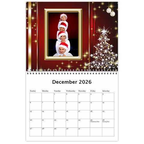 Celebration Calendar 2026 (any Year) By Deborah Dec 2026