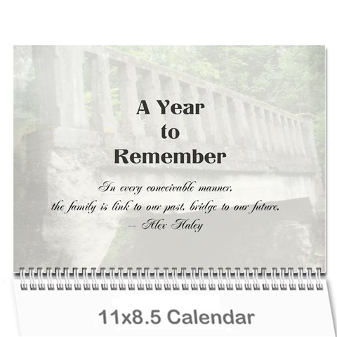 Family Calendar By Patricia W Cover